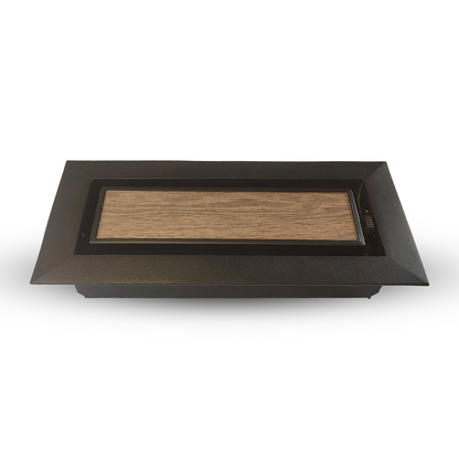 Match The Floor Flush Mount Floor Registers/Vent Cover 4" X 10" with Damper. Faceplate Size: 5.5" × 11.5". High-Quality Metal Cast Aluminum - Brown