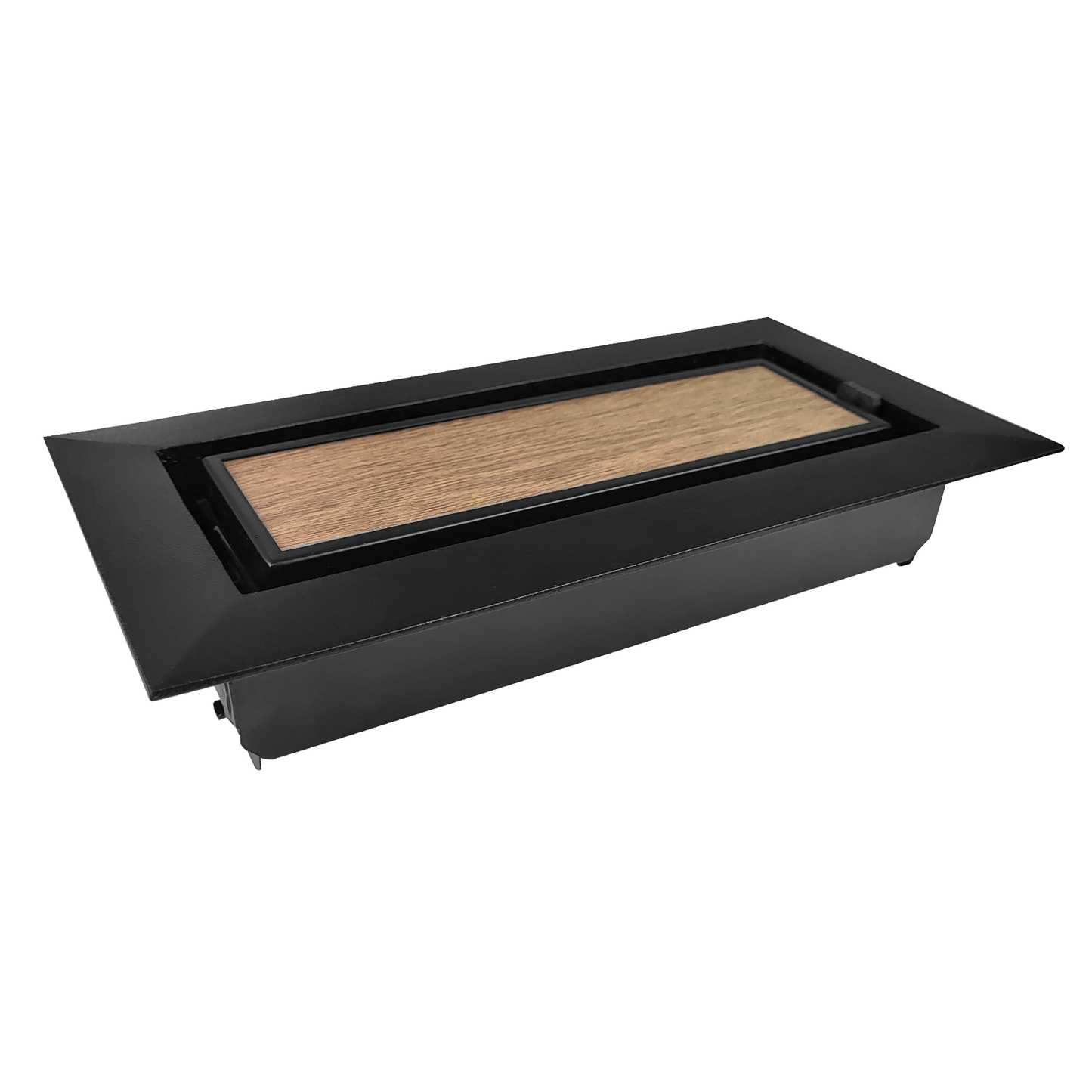 Match The Floor Flush Mount Floor Registers/Vent Cover 4" X 10" with Damper. Faceplate Size: 5.5" × 11.5". High-Quality Metal Cast Aluminum - Black