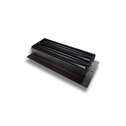 Match The Floor Flush Mount Floor Registers/Vent Cover 4" X 10" with Damper. Faceplate Size: 5.5" × 11.5". High-Quality Metal Cast Aluminum - Brown