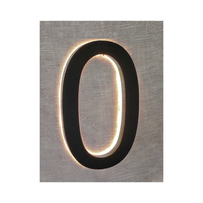 Modern 8″ Backlit Led House Numbers, 0 To 9