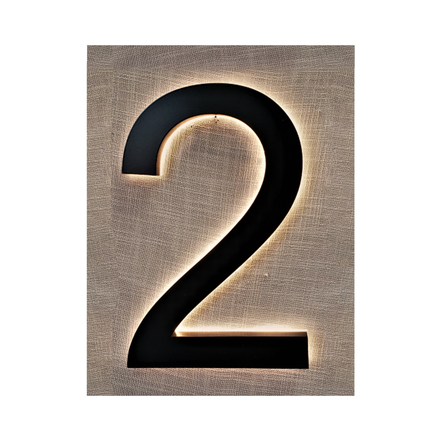 Modern 8″ Backlit Led House Numbers, 0 To 9