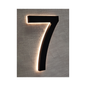 Modern 8″ Backlit Led House Numbers, 0 To 9