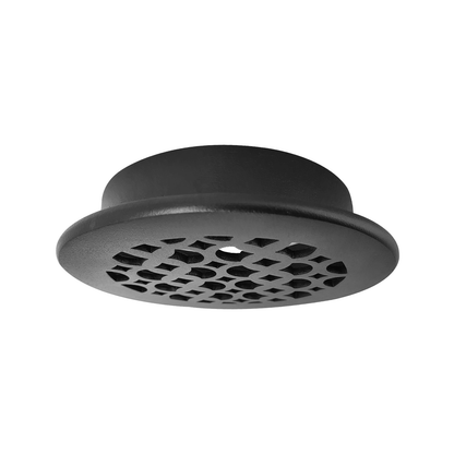 Round Air Vent Duct Grille 6" Top Faceplate Size 7.5" HVAC Decorative Duct Cover Cast Aluminum Powder Coated Re-Paintable for Walls, Ceilings, And Floors Without Damper – Tudor Mushroom design (VR 100)