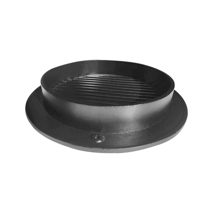 Round Air Vent Duct Grille 8" Top Faceplate Size 9.65" HVAC Decorative Duct Cover Cast Aluminum Powder Coated Re-Paintable for Walls, Ceilings, And Floors Without Damper – Modern Linear Design (VR 109)