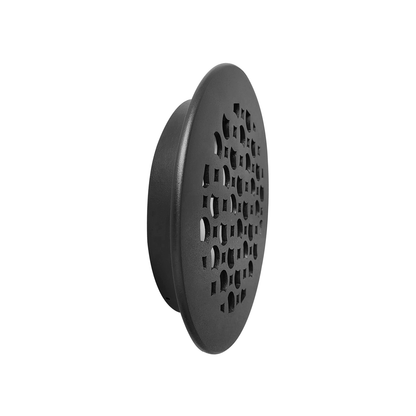 Round Air Vent Duct Grille 8" Top Faceplate Size 9.65" HVAC Decorative Duct Cover Cast Aluminum Powder Coated Re-Paintable for Walls, Ceilings, And Floors Without Damper – Tudor Mushroom design (VR 100)