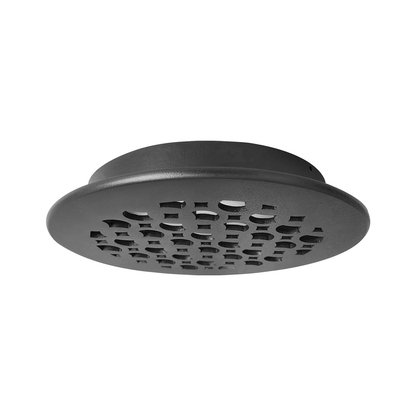 Round Air Vent Duct Grille 8" Top Faceplate Size 9.65" HVAC Decorative Duct Cover Cast Aluminum Powder Coated Re-Paintable for Walls, Ceilings, And Floors Without Damper – Tudor Mushroom design (VR 100)