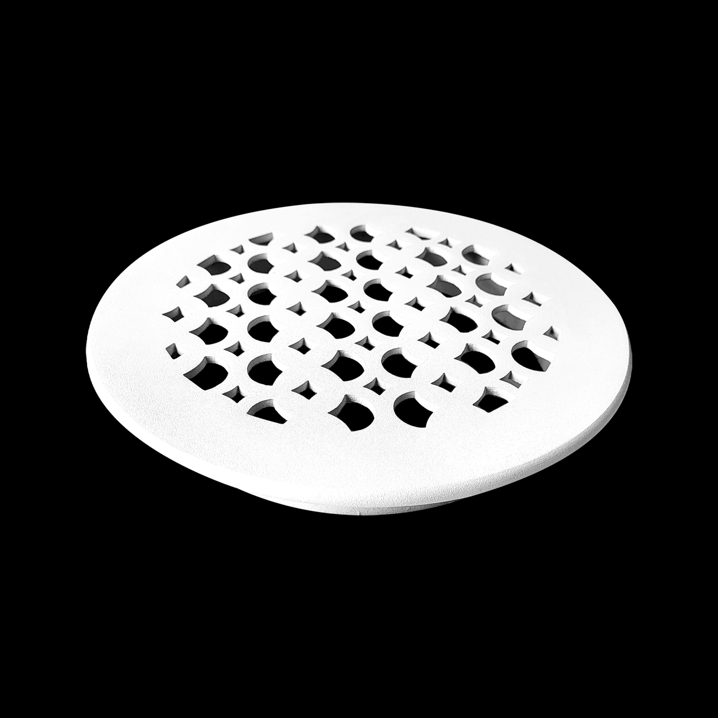 Round Air Vent Duct Grille 8" Top Faceplate Size 9.65" HVAC Decorative Duct Cover Cast Aluminum Powder Coated Re-Paintable for Walls, Ceilings, And Floors Without Damper – Tudor Mushroom design (VR 100)