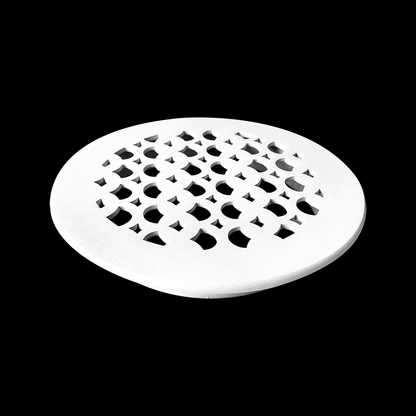 Round Air Vent Duct Grille 8" Top Faceplate Size 9.65" HVAC Decorative Duct Cover Cast Aluminum Powder Coated Re-Paintable for Walls, Ceilings, And Floors Without Damper – Tudor Mushroom design (VR 100)