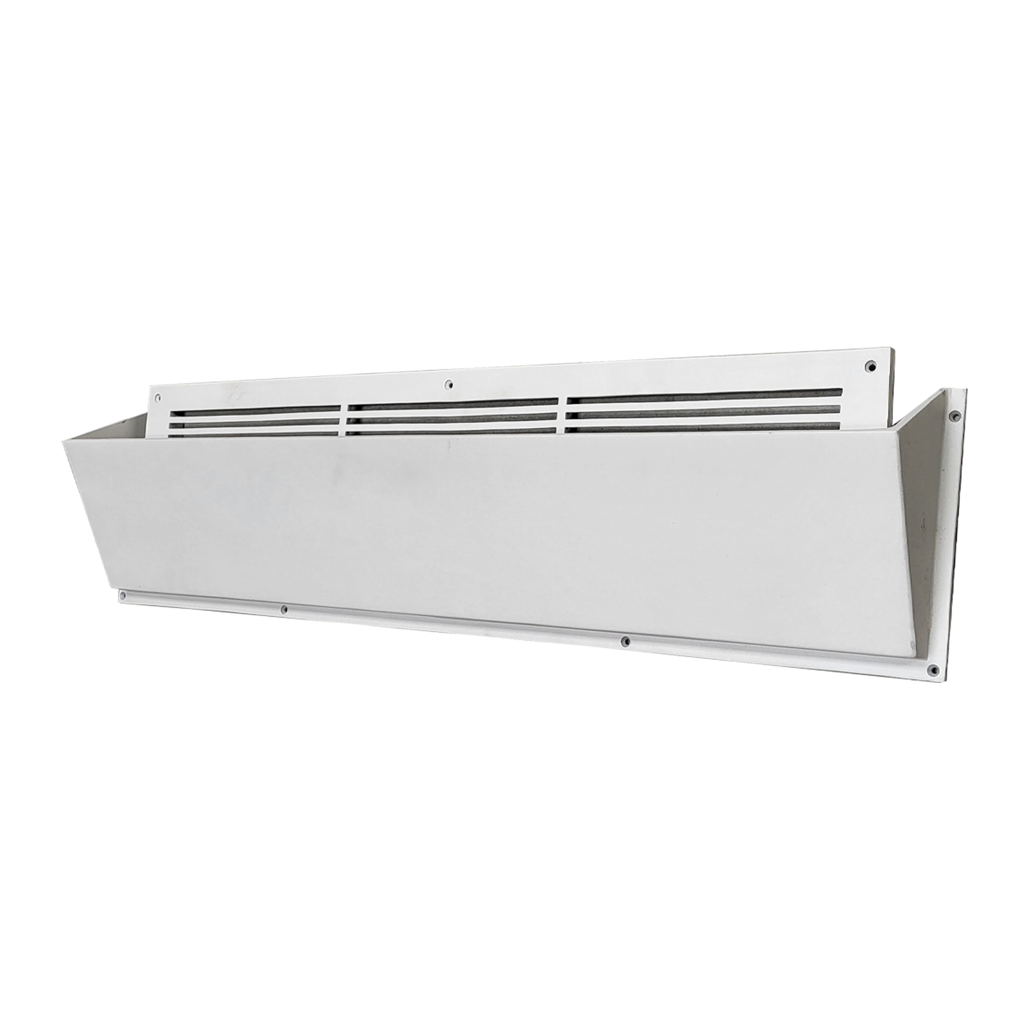 Floor Vent Air Deflector / Diverter – 30″, Covers Mostly 4″X30″, 6″X30″ And 8″X30″, Vent Duct Openings, Decorative HVAC Duct Cover  -  Heavy Duty Cast Aluminum Metal Powder Coated Re-Paintable For Floors, Wall and Ceiling - Modern Design